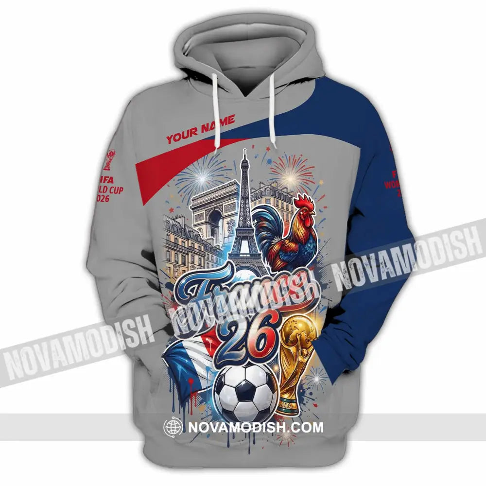 Unisex Shirt - Custom France World Cup 2026 3D Shirt - Hoodie / S - T-shirt