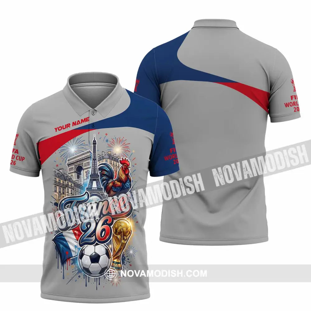 Unisex Shirt - Custom France World Cup 2026 3D Shirt - Polo Shirt / S - T-shirt