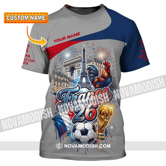 Unisex Shirt - Custom France World Cup 2026 3D Shirt - T-shirt