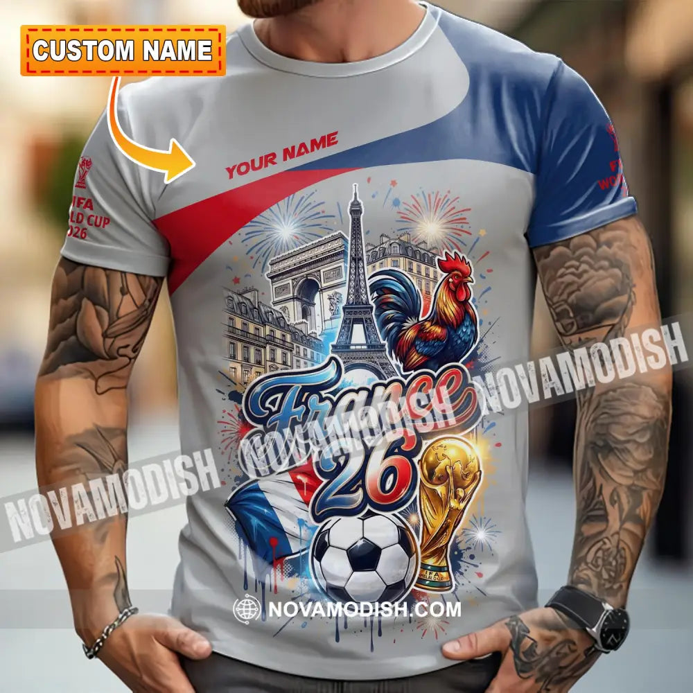 Unisex Shirt - Custom France World Cup 2026 3D Shirt - T-shirt