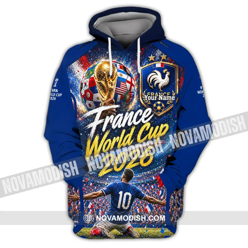 Unisex Shirt - Custom France World Cup 2026 Shirt - Hoodie / S - T-shirt