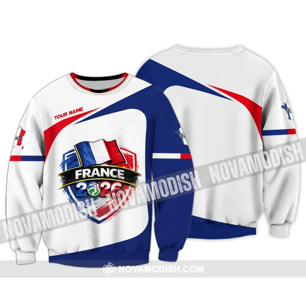 Unisex Shirt - Custom France World Cup 2026 Shirt - Long Sleeve / S - T-shirt