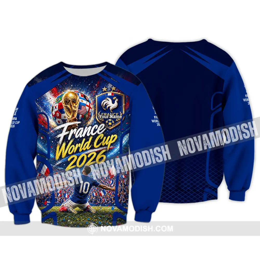 Unisex Shirt - Custom France World Cup 2026 Shirt - Long Sleeve / S - T-shirt