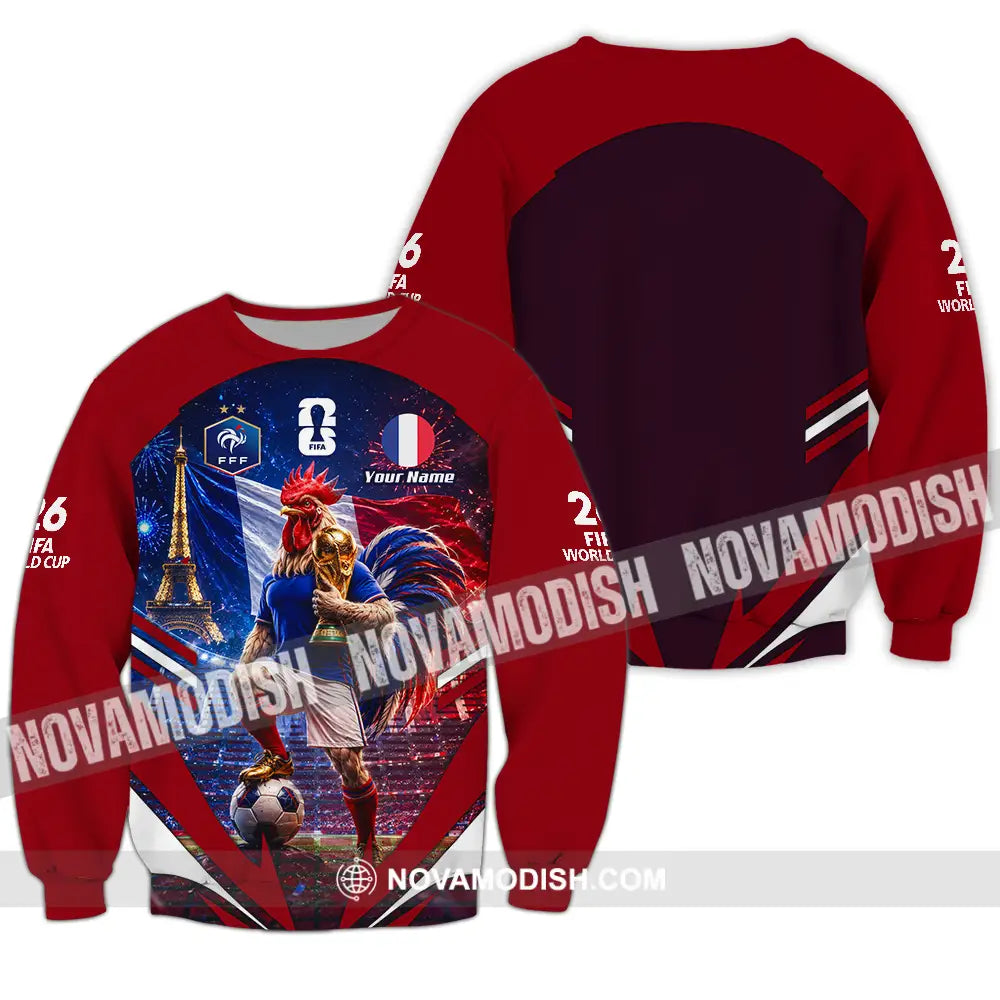 Unisex Shirt - Custom France World Cup 2026 Shirt - Long Sleeve / S - T-shirt
