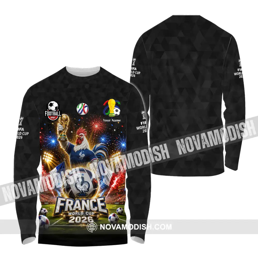 Unisex Shirt - Custom France World Cup 2026 Shirt - Long Sleeve Shirt / S - T-shirt