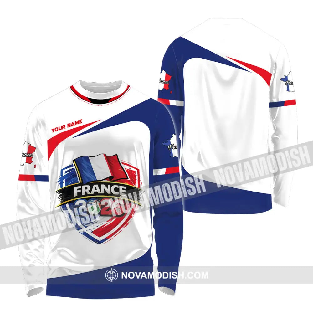 Unisex Shirt - Custom France World Cup 2026 Shirt - Long Sleeve Shirt / S - T-shirt