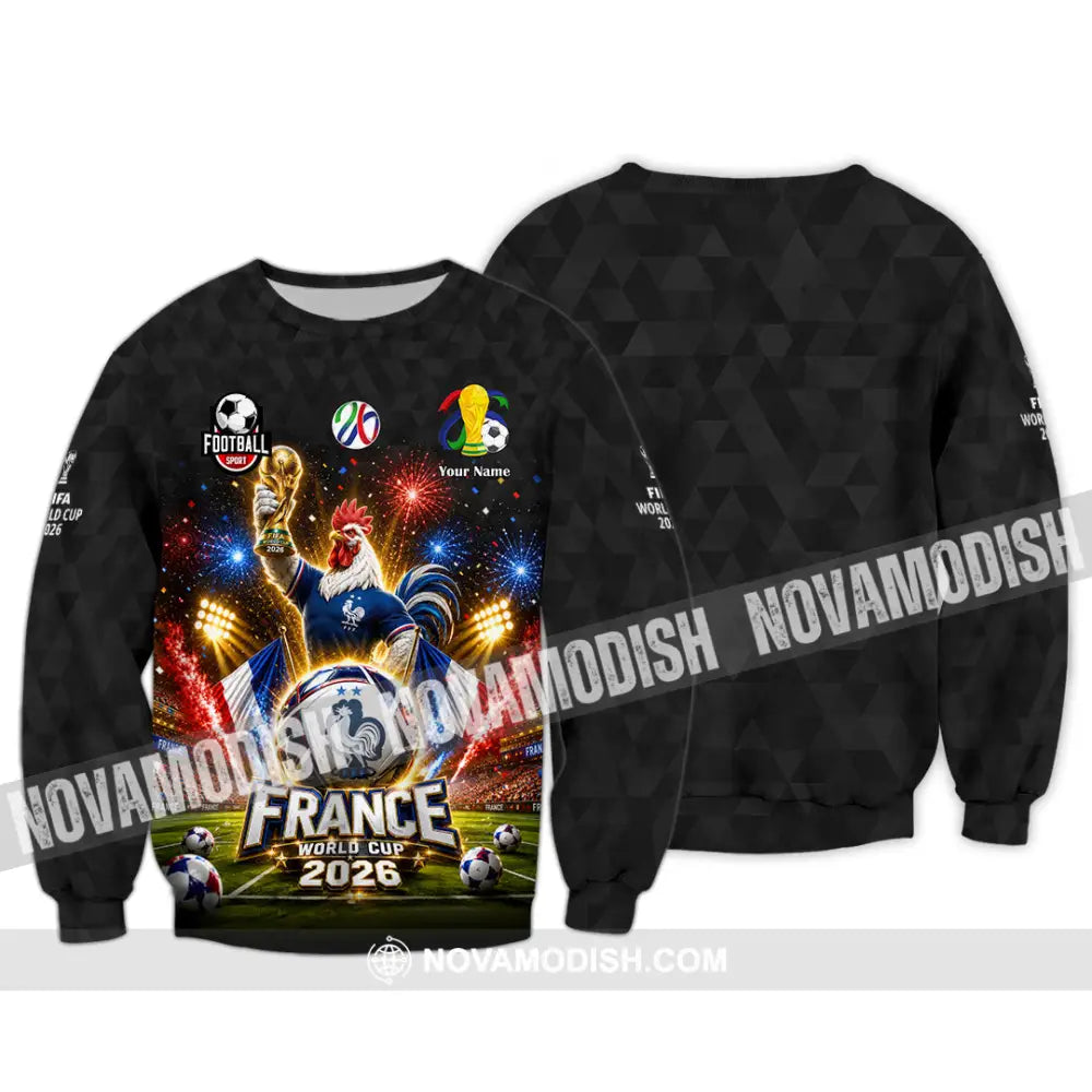 Unisex Shirt - Custom France World Cup 2026 Shirt - Long Sleeve / S - T-shirt