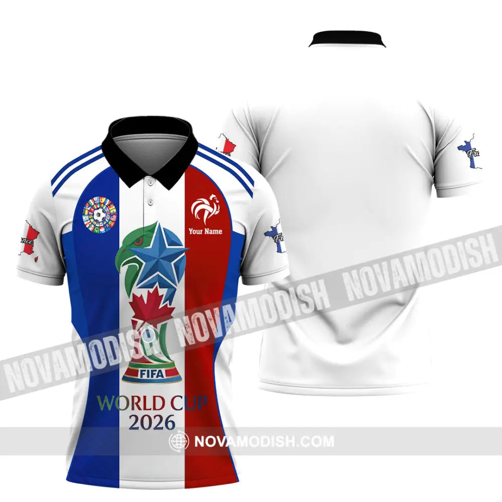 Unisex Shirt - Custom France World Cup 2026 Shirt - Polo Shirt / S - T-shirt