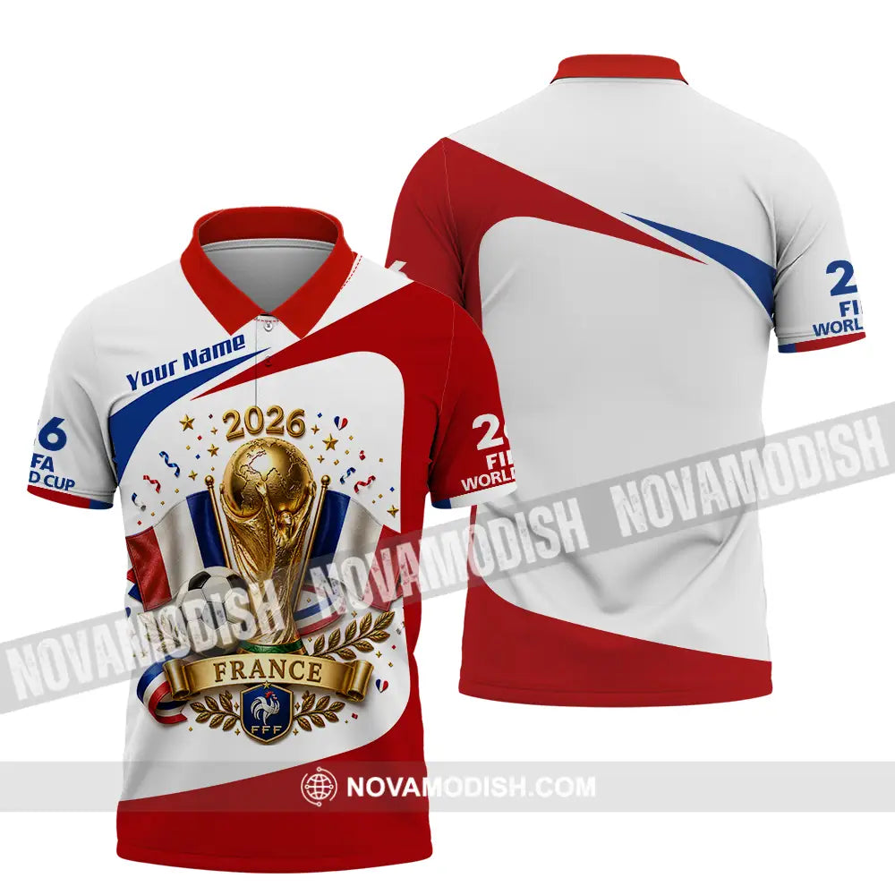 Unisex Shirt - Custom France World Cup 2026 Shirt - Polo Shirt / S - T-shirt