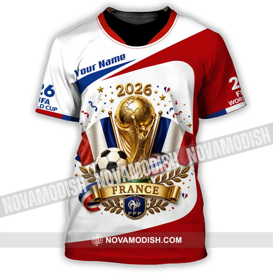 Unisex Shirt - Custom France World Cup 2026 Shirt - T-Shirt / S - T-shirt