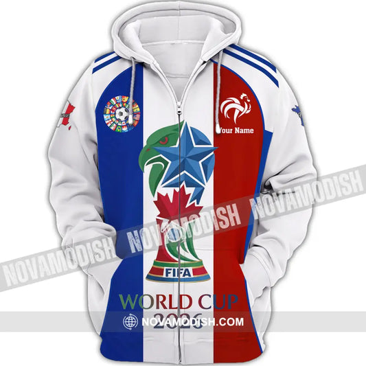 Unisex Shirt - Custom France World Cup 2026 Shirt - Zipper Hoodie / S - T-shirt