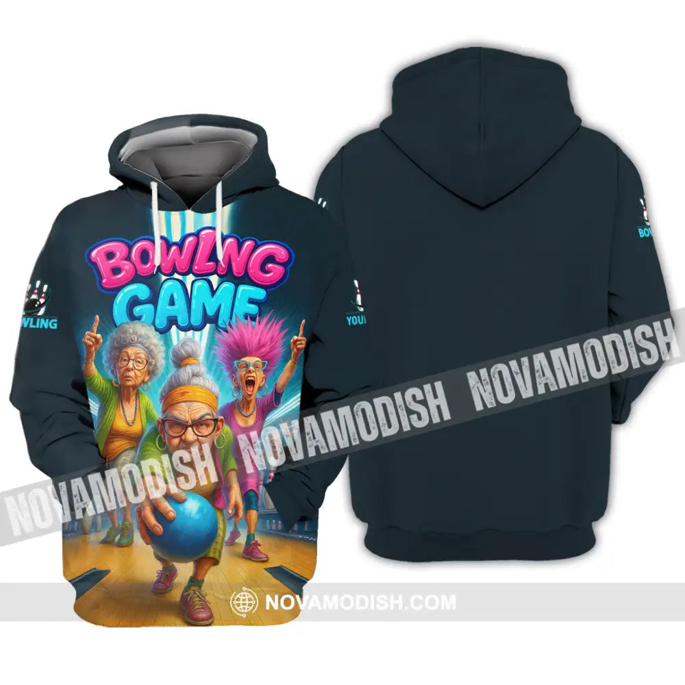 Unisex Shirt - Custom Funny Bowling Game Shirt Hoodie / S T-shirt
