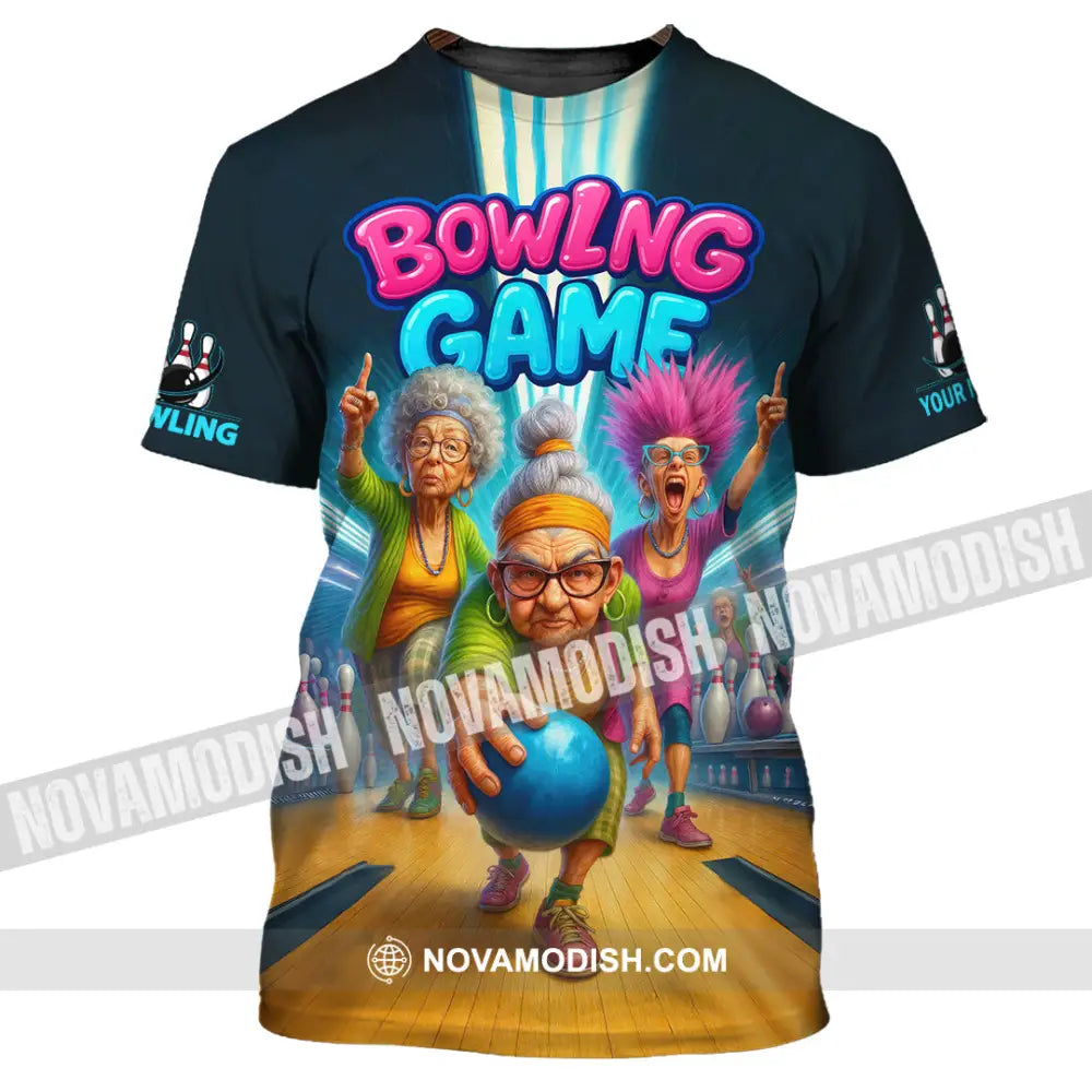 Unisex Shirt - Custom Funny Bowling Game Shirt T-Shirt / S T-shirt