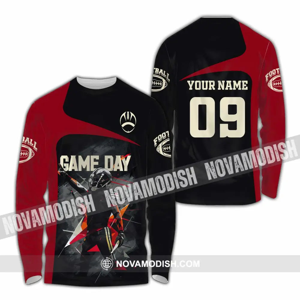 Unisex Shirt - Custom Gameday Football Shirt Long Sleeve Shirt / S T-shirt