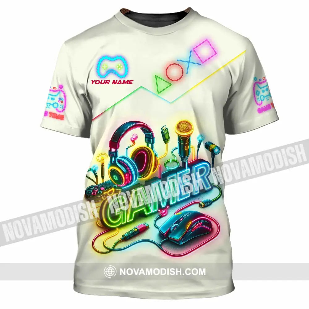 Unisex Shirt - Custom Gamer Game Time Shirt T-Shirt / S T-shirt