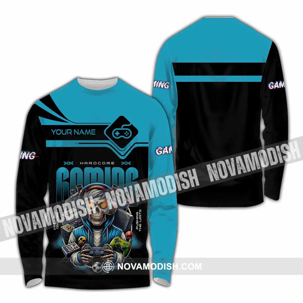 Unisex Shirt - Custom Gaming Lover Shirt Long Sleeve Shirt / S T-shirt