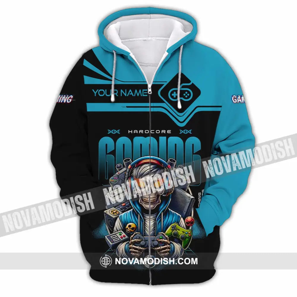 Unisex Shirt - Custom Gaming Lover Shirt Zipper Hoodie / S T-shirt