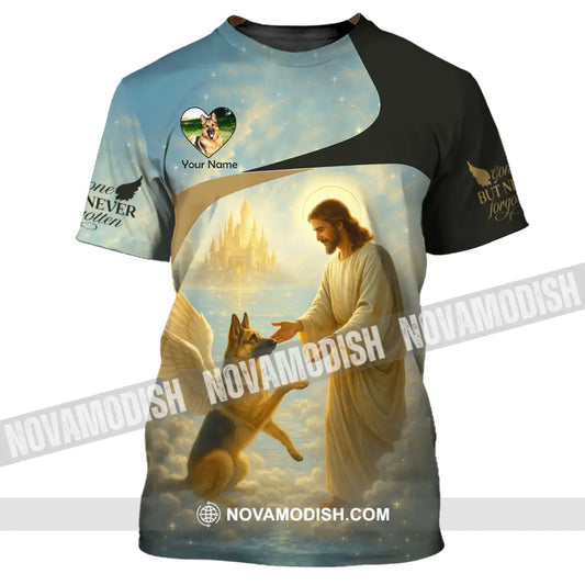 Unisex Shirt - Custom German Shepherd Gone But Never Forgotten Shirt T-Shirt / S T-shirt