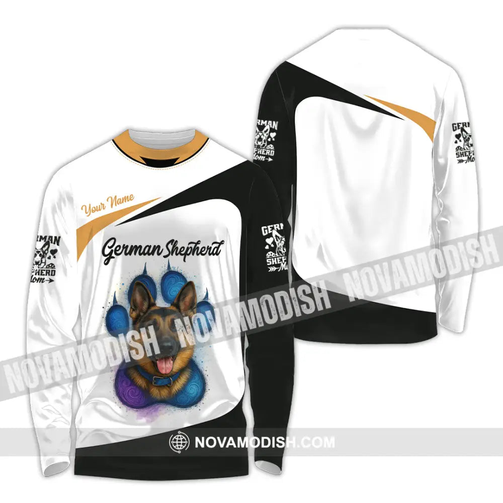 Unisex Shirt - Custom German Shepherd Shirt Long Sleeve Shirt / S T-shirt