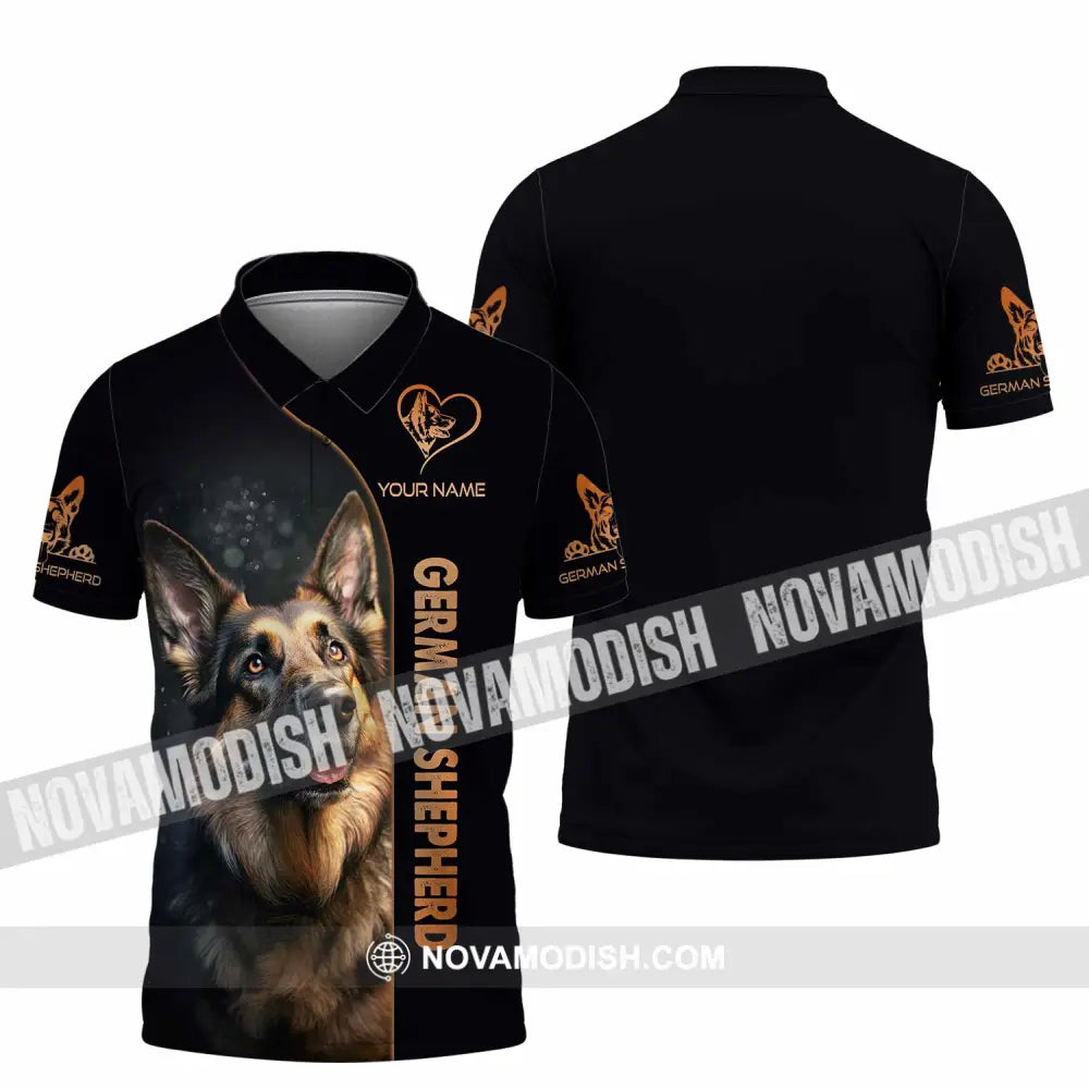 Unisex Shirt - Custom German Shepherd Lover Shirt Polo Shirt / S T-shirt