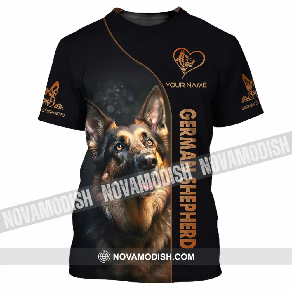 Unisex Shirt - Custom German Shepherd Lover Shirt T-Shirt / S T-shirt