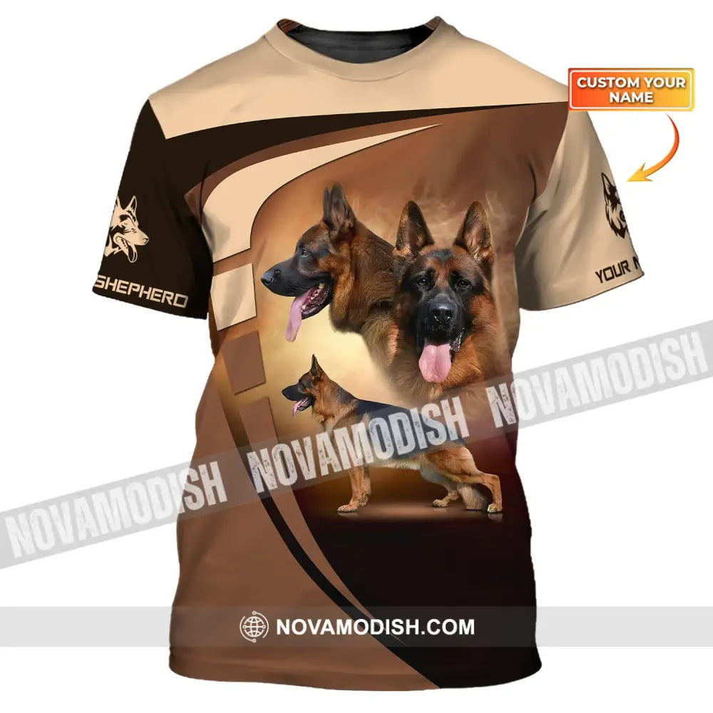 Unisex Shirt Custom German Shepherd T-Shirt For Dog Lovers / S