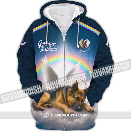 Unisex Shirt - Custom German Shepherd Shirt Zipper Hoodie / S T-shirt