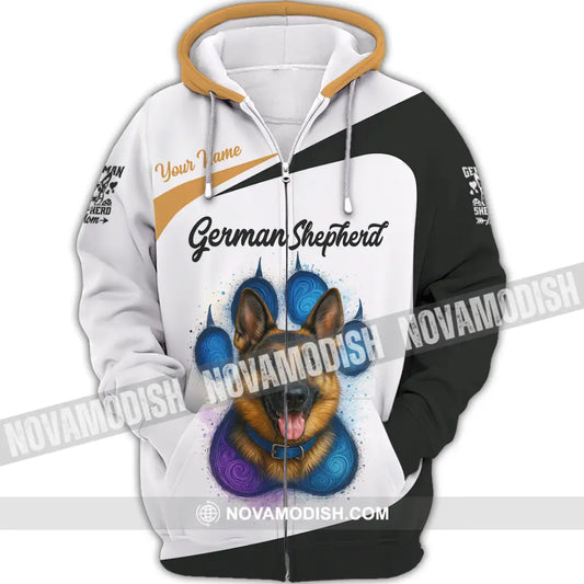Unisex Shirt - Custom German Shepherd Shirt Zipper Hoodie / S T-shirt