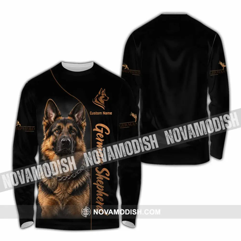 Unisex Shirt - Custom German Shepherds Shirt - Long Sleeve Shirt / S - T-shirt