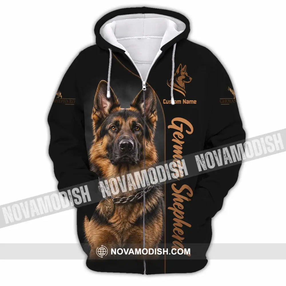Unisex Shirt - Custom German Shepherds Shirt - Zipper Hoodie / S - T-shirt