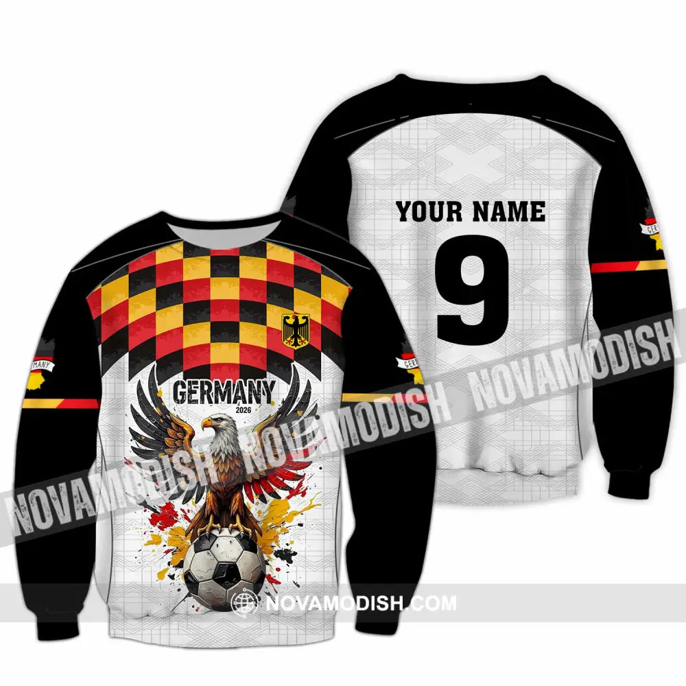 Unisex Shirt - Custom Germany 3D Shirt Long Sleeve / S T-shirt