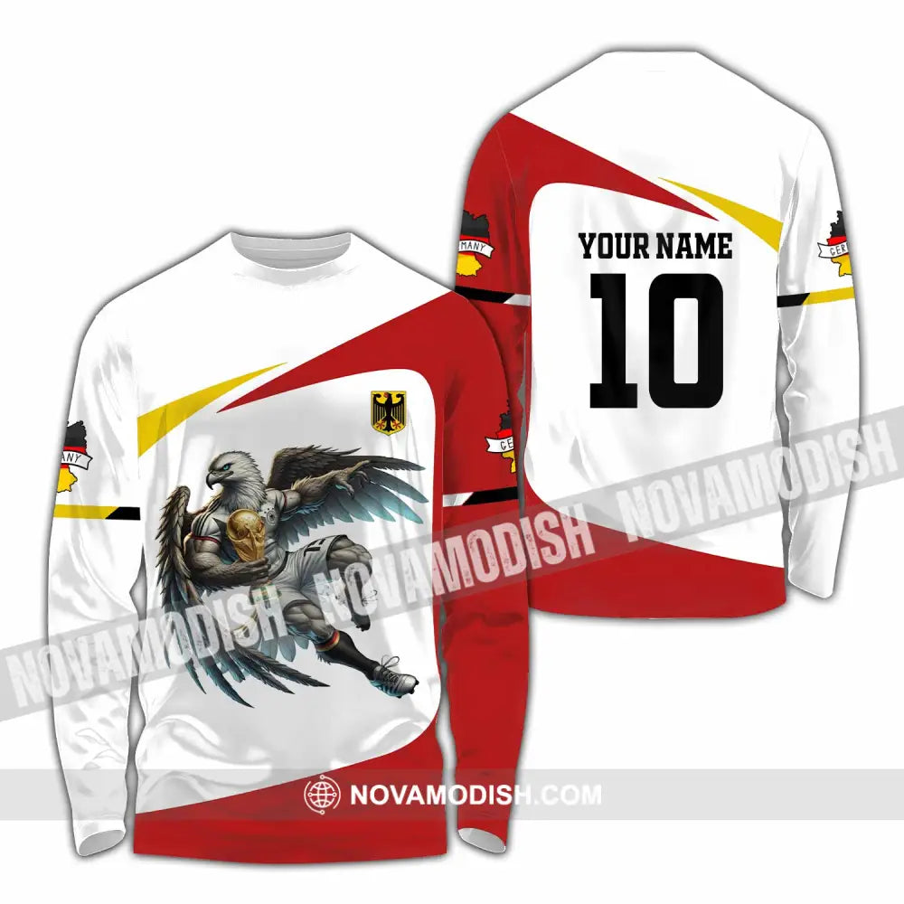 Unisex Shirt - Custom Germany 3D Shirt Long Sleeve Shirt / S T-shirt