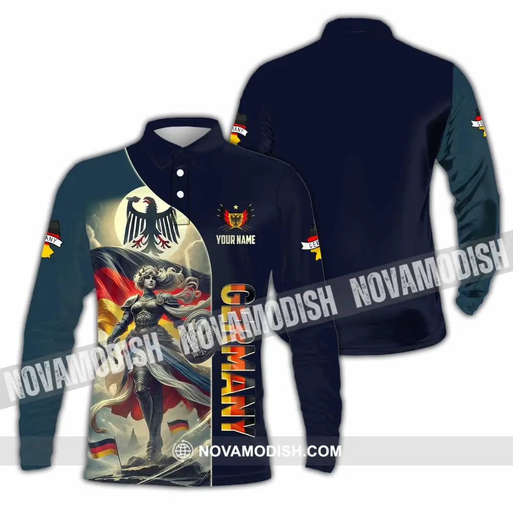 Unisex Shirt - Custom Germany Shirt Long Sleeve Polo / S T-shirt