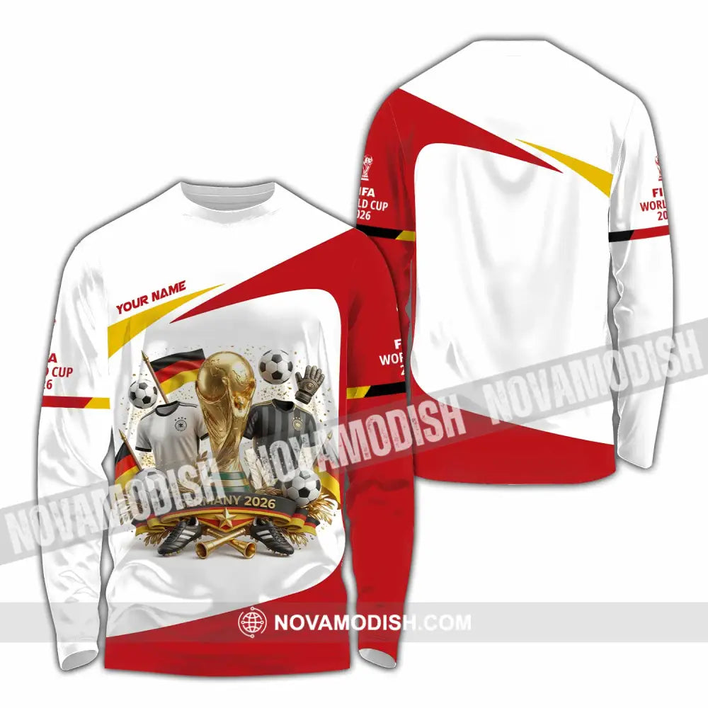 Unisex Shirt - Custom Germany World Cup 2026 3D Shirt - Long Sleeve Shirt / S - T-shirt