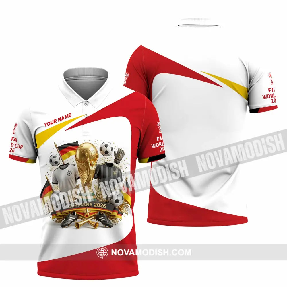 Unisex Shirt - Custom Germany World Cup 2026 3D Shirt - Polo Shirt / S - T-shirt