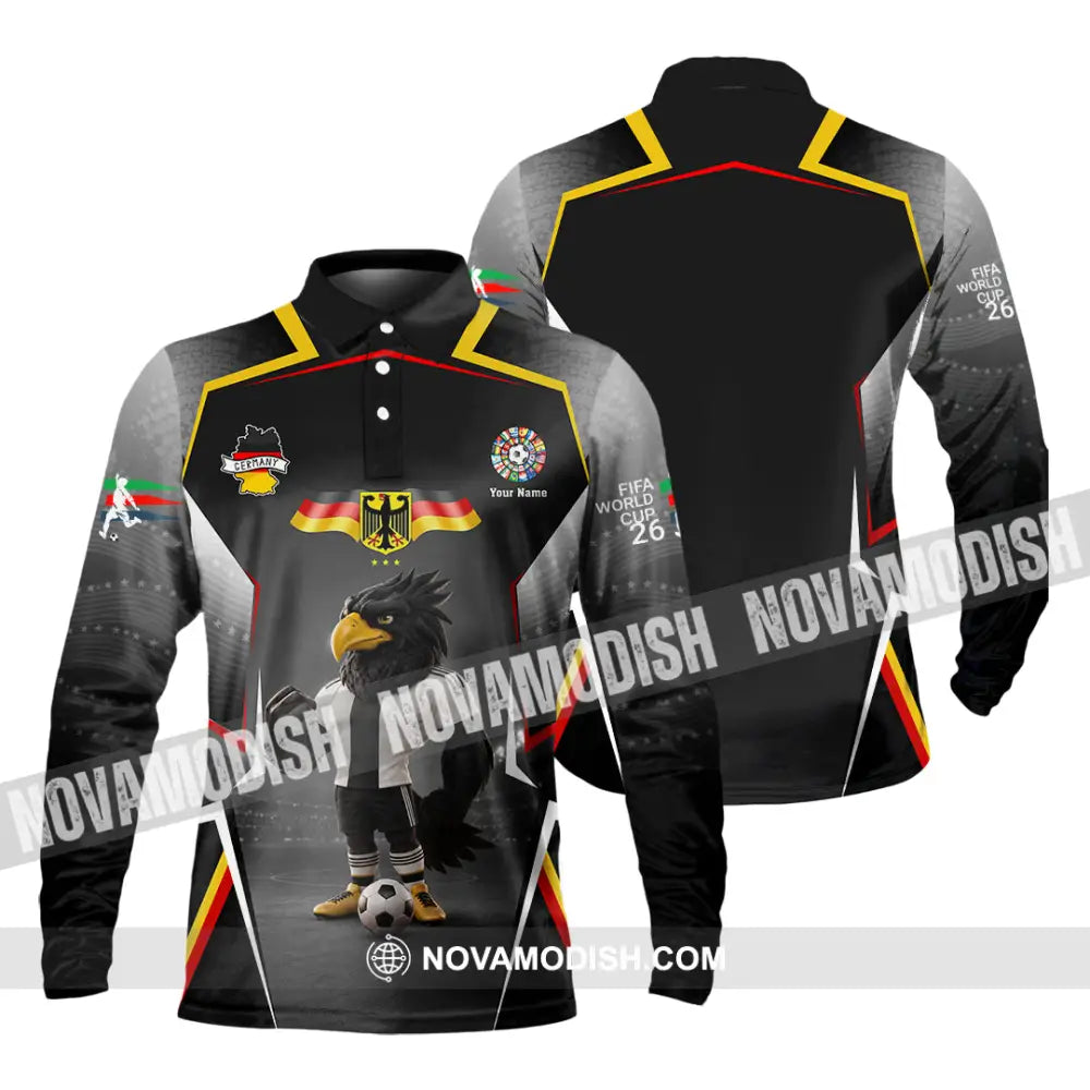 Unisex Shirt - Custom Germany World Cup 2026 Shirt - Long Sleeve Polo / S - T-shirt