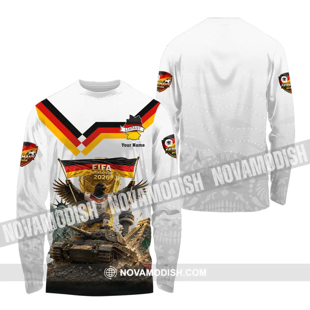 Unisex Shirt - Custom Germany World Cup 2026 Shirt - Long Sleeve Shirt / S - T-shirt