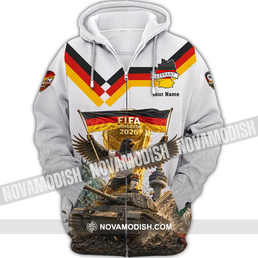 Unisex Shirt - Custom Germany World Cup 2026 Shirt - Zipper Hoodie / S - T-shirt