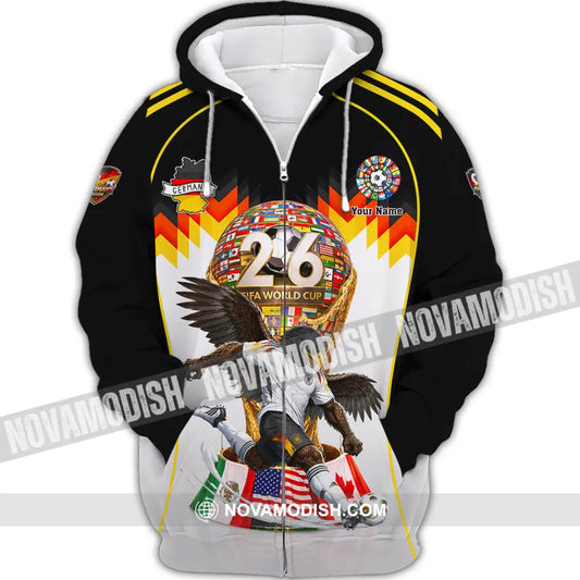 Unisex Shirt - Custom Germany World Cup 2026 Shirt - Zipper Hoodie / S - T-shirt