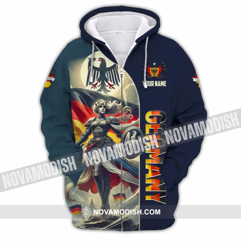 Unisex Shirt - Custom Germany Shirt Zipper Hoodie / S T-shirt
