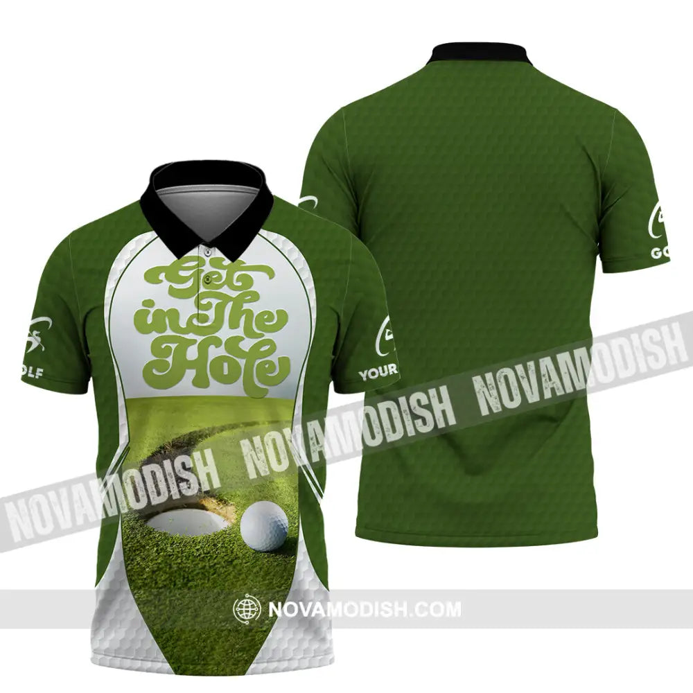 Unisex Shirt - Custom Get In The Hole Golf Shirt Polo Shirt / S T-shirt