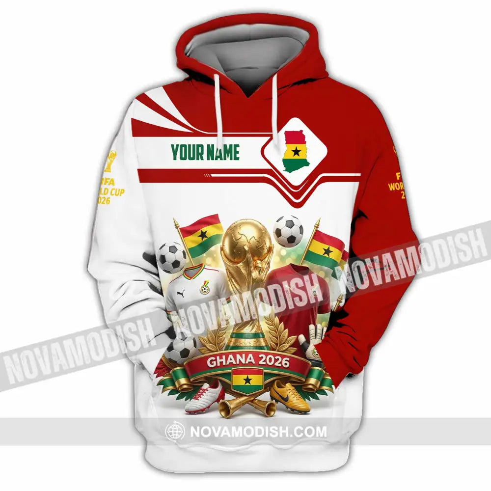 Unisex Shirt - Custom Ghana World Cup 2026 3D Shirt - Hoodie / S - T-shirt