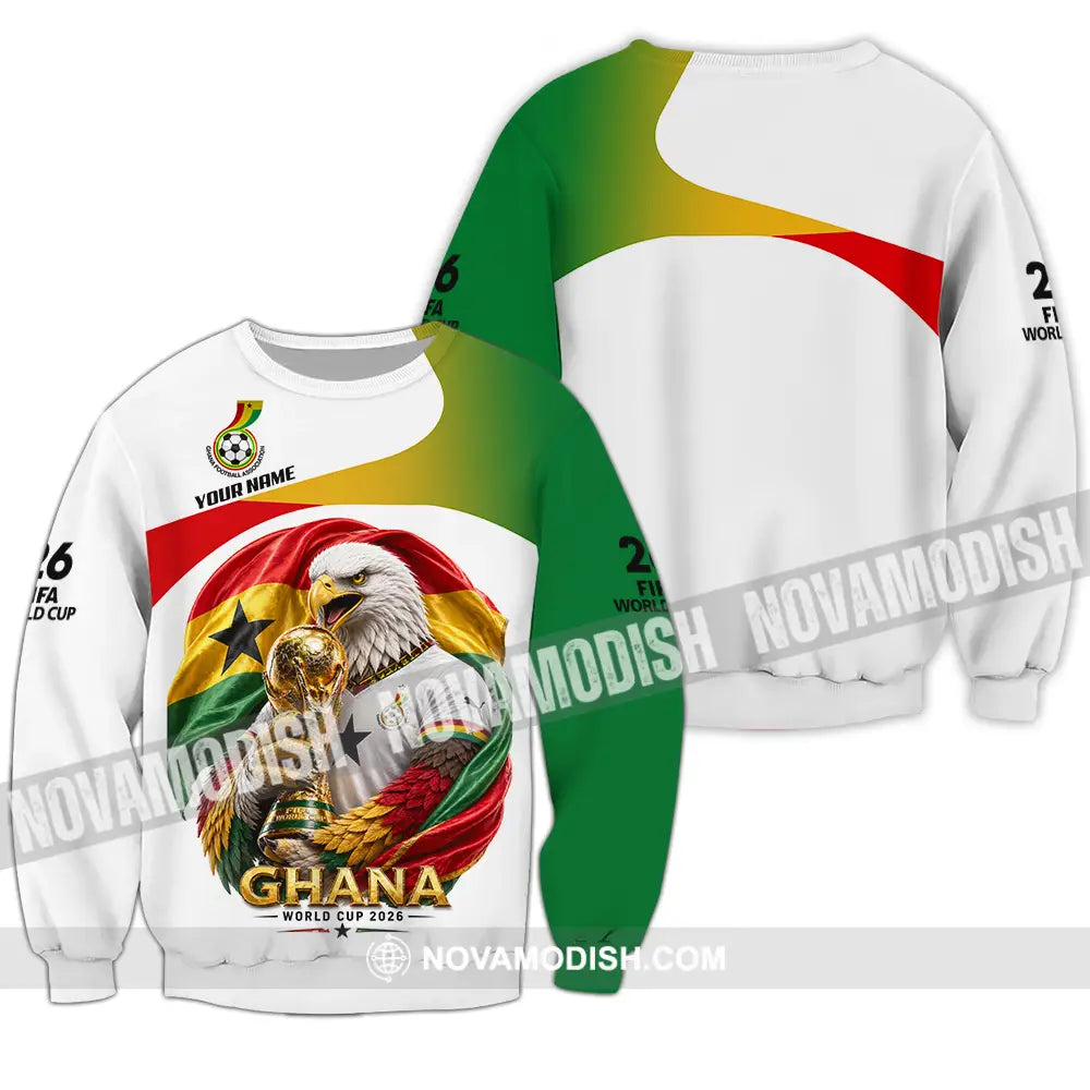 Unisex Shirt - Custom Ghana World Cup 2026 3D Shirt - Long Sleeve / S - T-shirt