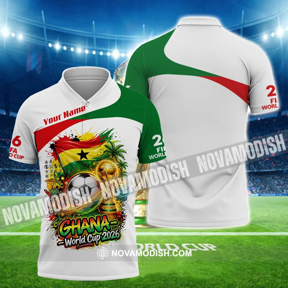 Unisex Shirt - Custom Ghana World Cup 2026 3D Shirt - Polo Shirt / S - T-shirt