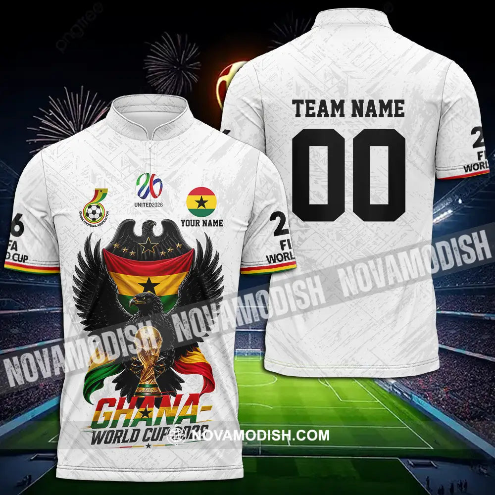 Unisex Shirt - Custom Ghana World Cup 2026 3D Shirt - Polo Shirt / S - T-shirt