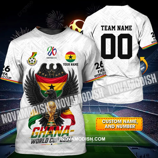 Unisex Shirt - Custom Ghana World Cup 2026 3D Shirt - T-shirt