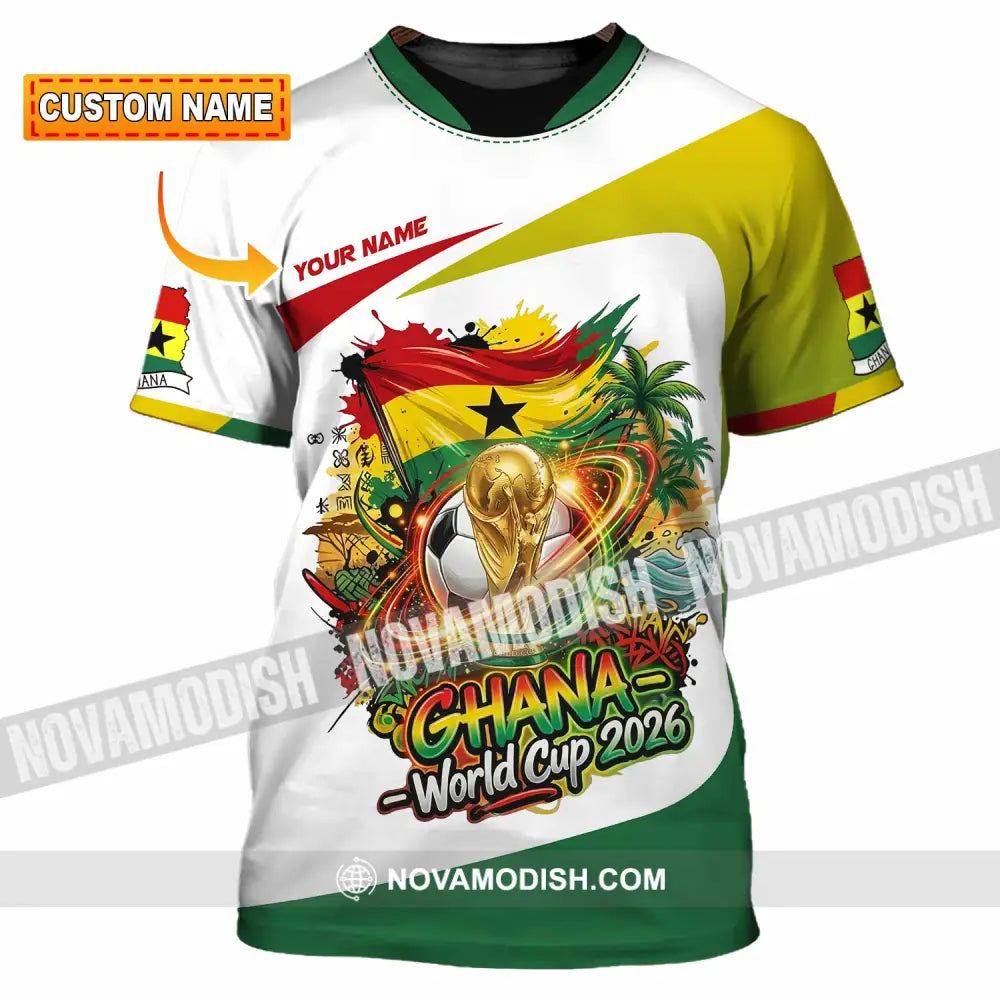 Unisex Shirt - Custom Ghana World Cup 2026 3D Shirt T-shirt