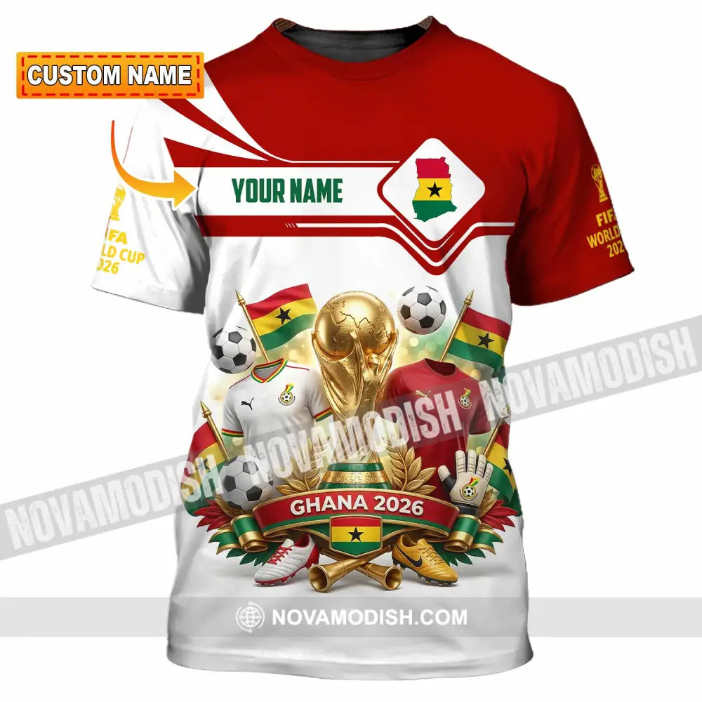 Unisex Shirt - Custom Ghana World Cup 2026 3D Shirt - T-shirt