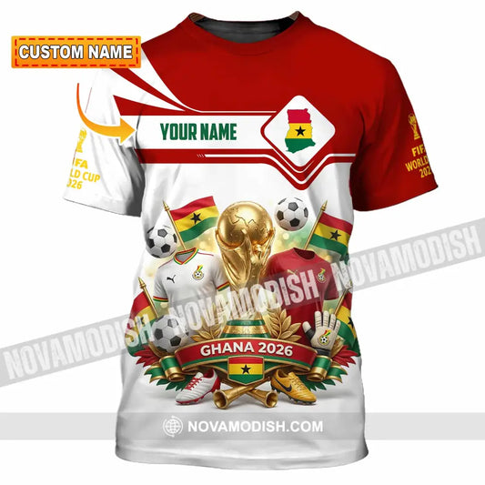 Unisex Shirt - Custom Ghana World Cup 2026 3D Shirt - T-shirt