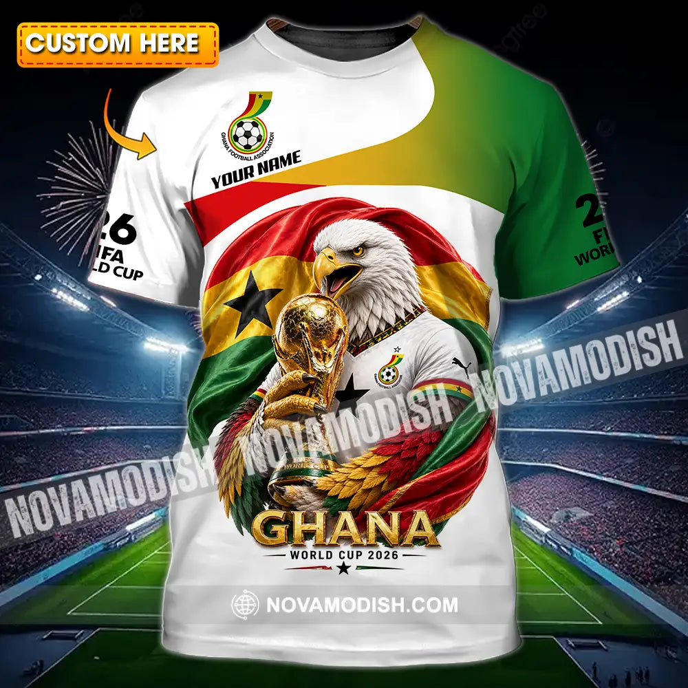 Unisex Shirt - Custom Ghana World Cup 2026 3D Shirt - T-shirt